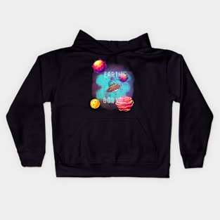 Alien spaceship Kids Hoodie